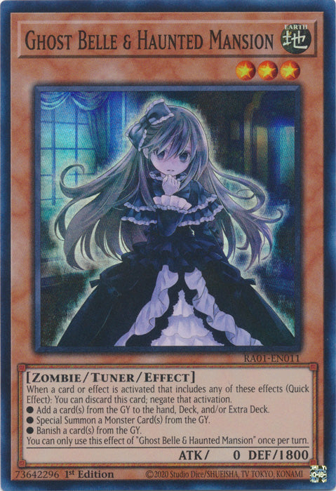 RA01-EN011 - Ghost Belle & Haunted Mansion Super Rare 1st Edition