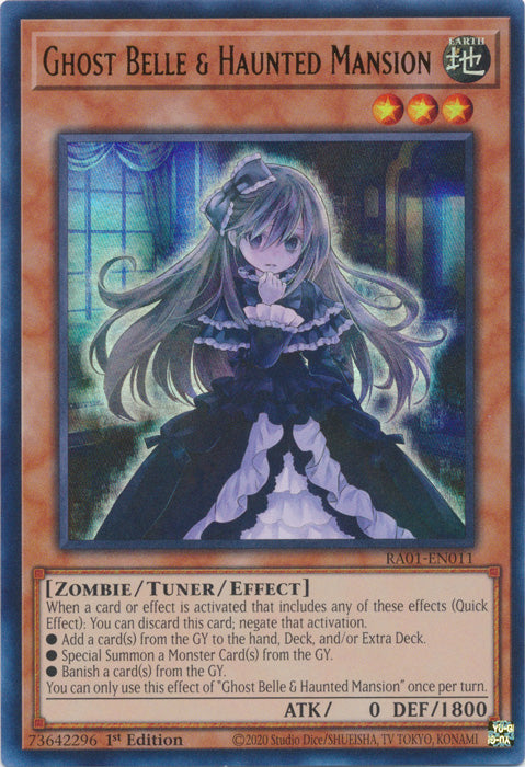 RA01-EN011 - Ghost Belle & Haunted Mansion Ultra Rare 1st Edition