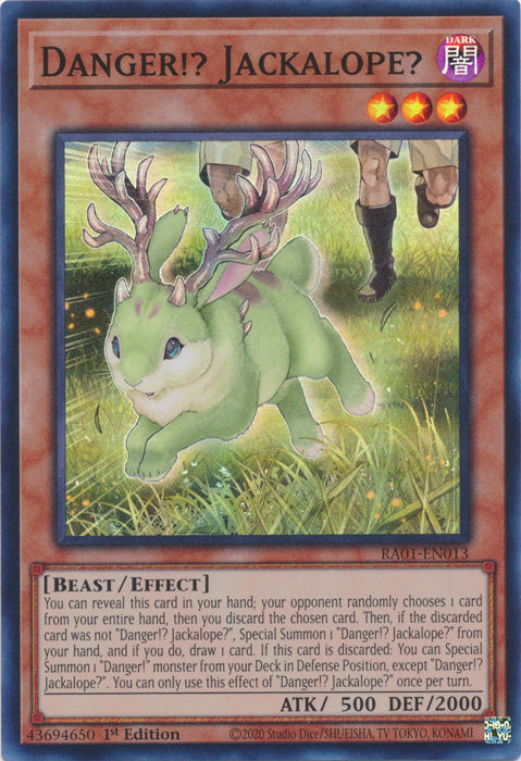 RA01-EN013 - Danger!? Jackalope? Super Rare 1st Edition