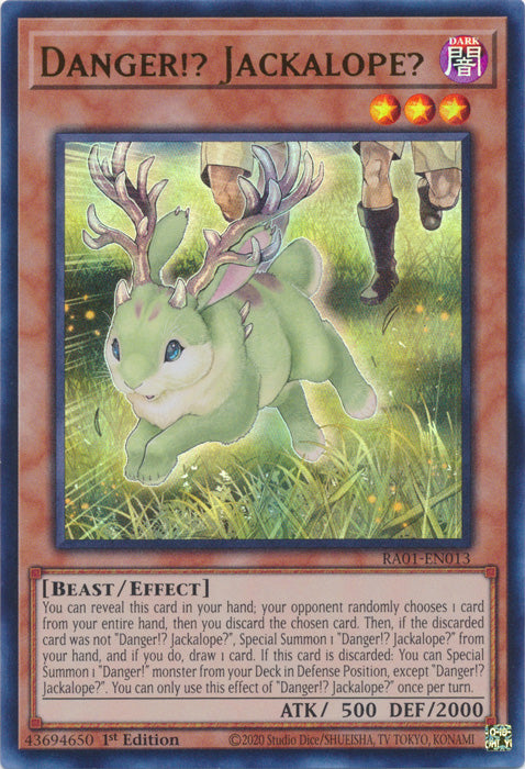RA01-EN013 - Danger!? Jackalope? Ultra Rare 1st Edition
