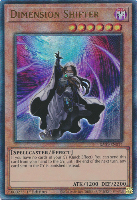 [ULTIMATE RARE] Dimension Shifter - RA01-EN014 - 1st Edition