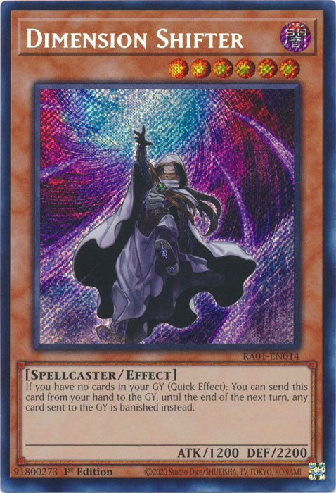 RA01-EN014 - Dimension Shifter Secret Rare 1st Edition