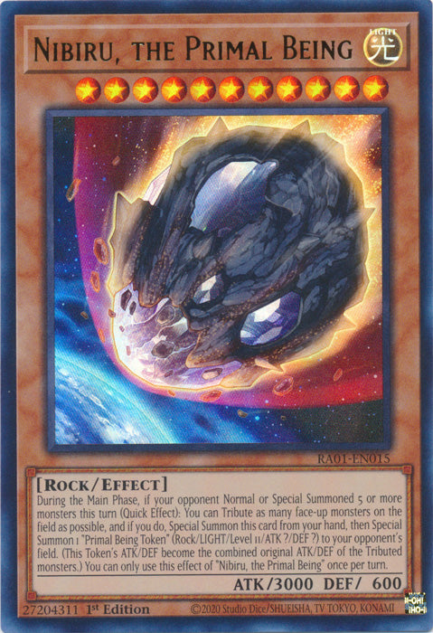 RA01-EN015 - Nibiru, the Primal Being Ultra Rare 1st Edition
