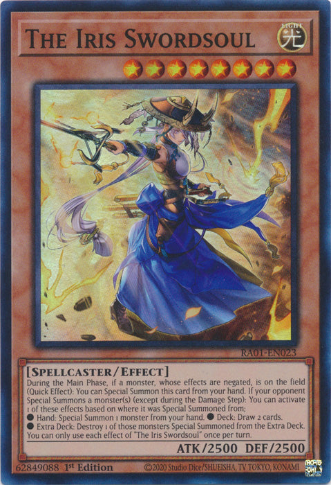 RA01-EN023 - The Iris Swordsoul Super Rare 1st Edition