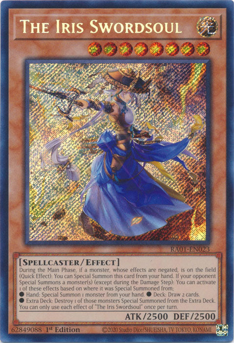 RA01-EN023 - The Iris Swordsoul Secret Rare 1st Edition