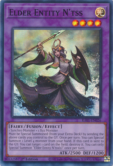 RA01-EN026 - Elder Entity N'tss Super Rare 1st Edition