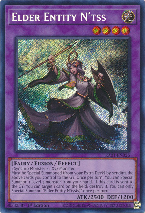 RA01-EN026 - Elder Entity N'tss Secret Rare 1st Edition