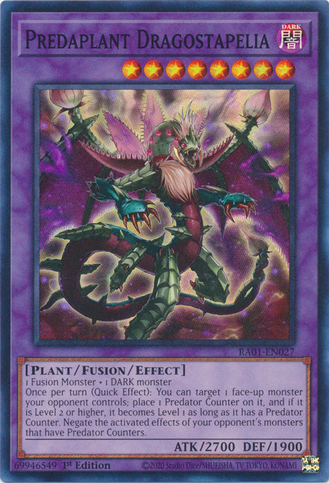 RA01-EN027 - Predaplant Dragostapelia Super Rare 1st Edition