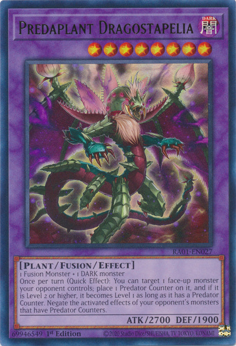 RA01-EN027 - Predaplant Dragostapelia Ultra Rare 1st Edition