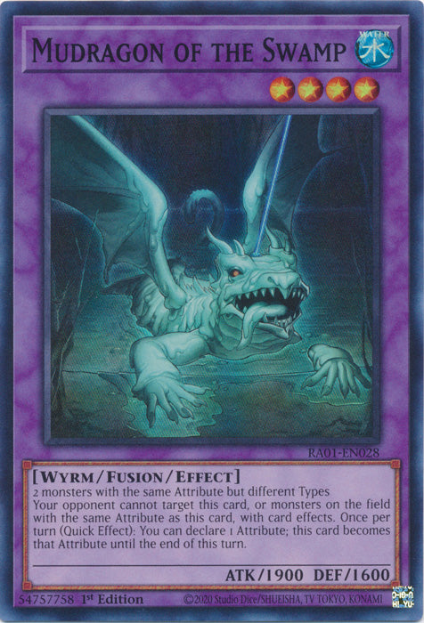 RA01-EN028 - Mudragon of the Swamp Super Rare 1st Edition