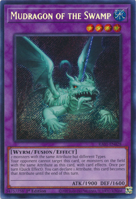 RA01-EN028 - Mudragon of the Swamp Secret Rare 1st Edition