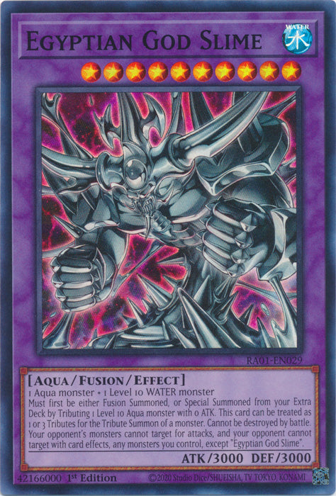 RA01-EN029 - Egyptian God Slime Super Rare 1st Edition