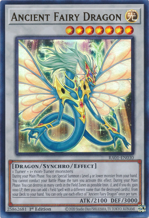 RA01-EN030 - Ancient Fairy Dragon Ultra Rare 1st Edition