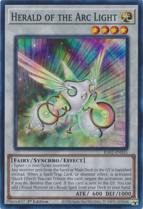 RA01-EN031 - Herald of the Arc Light Super Rare 1st Edition