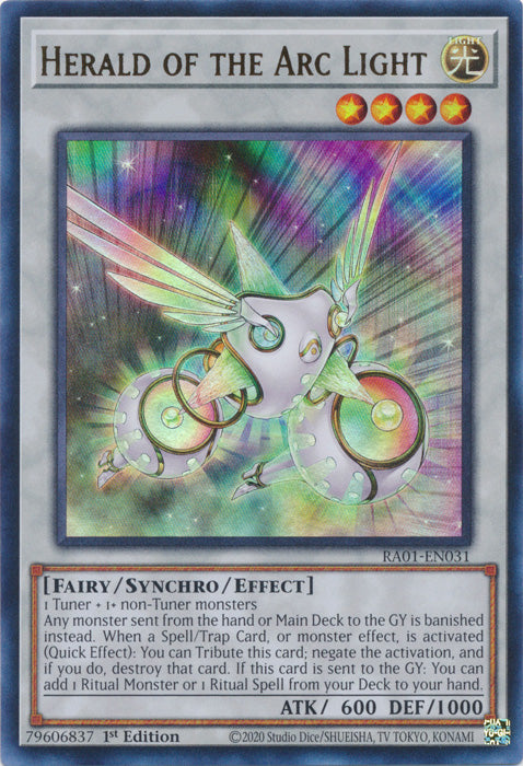 RA01-EN031 - Herald of the Arc Light Ultra Rare 1st Edition
