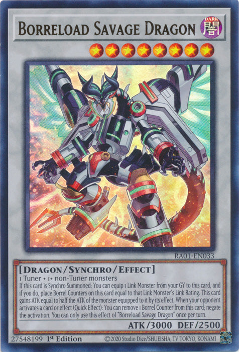 RA01-EN033 - Borreload Savage Dragon Ultra Rare 1st Edition