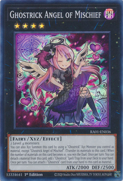 RA01-EN036 - Ghostrick Angel of Mischief Secret Rare 1st Edition