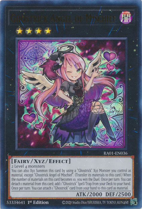 RA01-EN036 - Ghostrick Angel of Mischief Ultra Rare 1st Edition