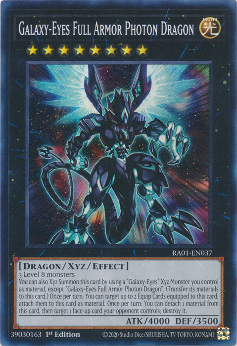 RA01-EN037 - Galaxy-Eyes Full Armor Photon Dragon Super Rare 1st Edition