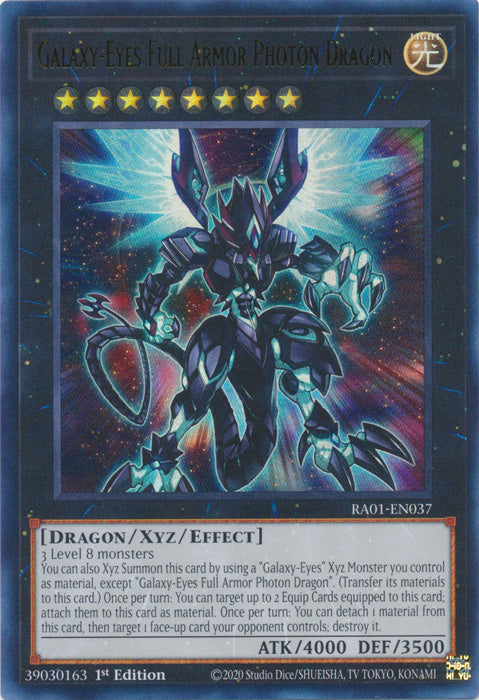 RA01-EN037 - Galaxy-Eyes Full Armor Photon Dragon Ultra Rare 1st Edition