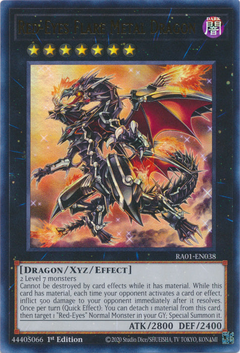 RA01-EN038 - Red-Eyes Flare Metal Dragon Ultra Rare 1st Edition