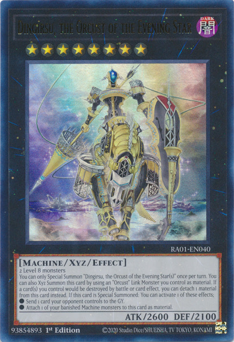 RA01-EN040 - Dingirsu, the Orcust of the Evening Star Ultra Rare 1st Edition