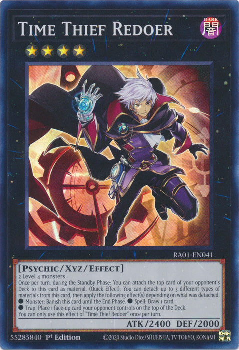 RA01-EN041 - Time Thief Redoer Super Rare 1st Edition