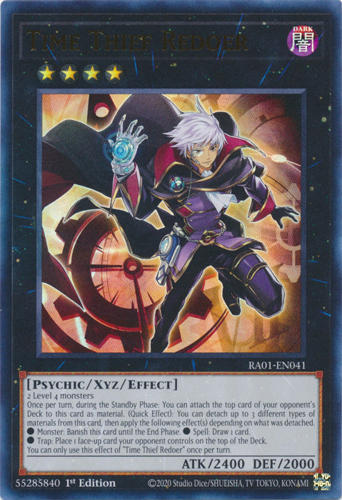 RA01-EN041 - Time Thief Redoer Ultra Rare 1st Edition