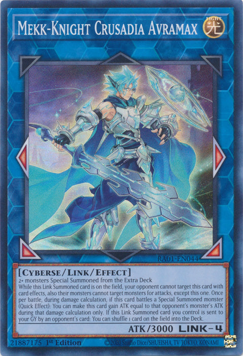 RA01-EN044 - Mekk-Knight Crusadia Avramax Super Rare 1st Edition