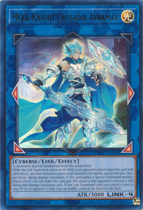 RA01-EN044 - Mekk-Knight Crusadia Avramax Ultra Rare 1st Edition