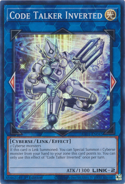 RA01-EN045 - Code Talker Inverted Super Rare 1st Edition
