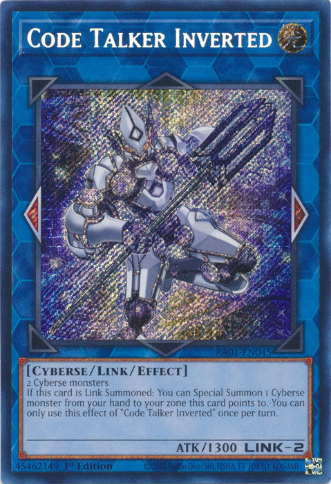 RA01-EN045 - Code Talker Inverted Secret Rare 1st Edition