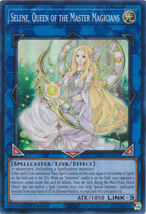 RA01-EN047 - Selene, Queen of the Master Magicians Super Rare 1st Edition