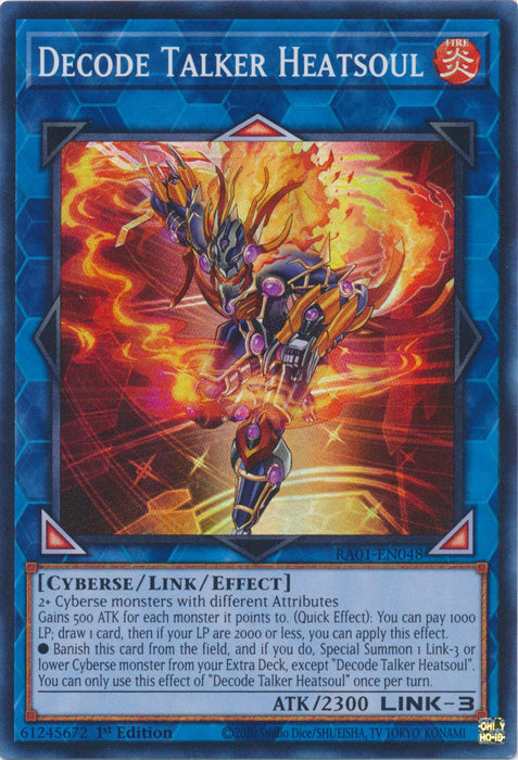 RA01-EN048 - Decode Talker Heatsoul Super Rare 1st Edition