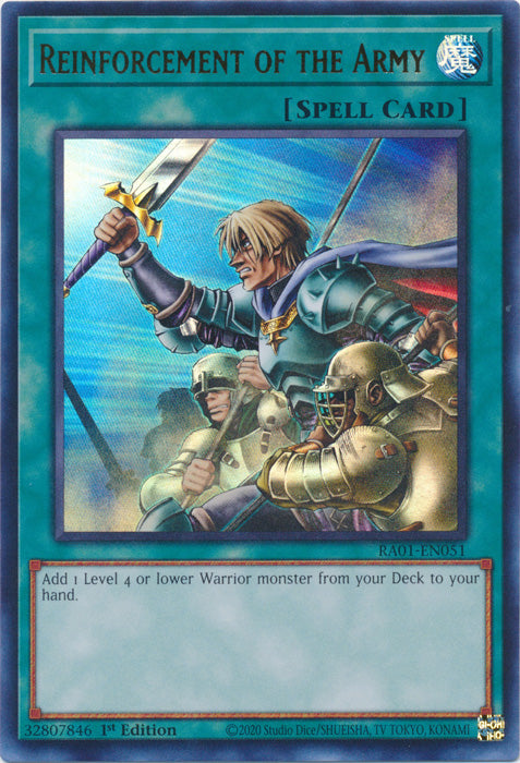 RA01-EN051 - Reinforcement of the Army Ultra Rare 1st Edition