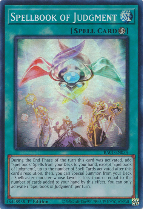 RA01-EN054 - Spellbook of Judgment Super Rare 1st Edition