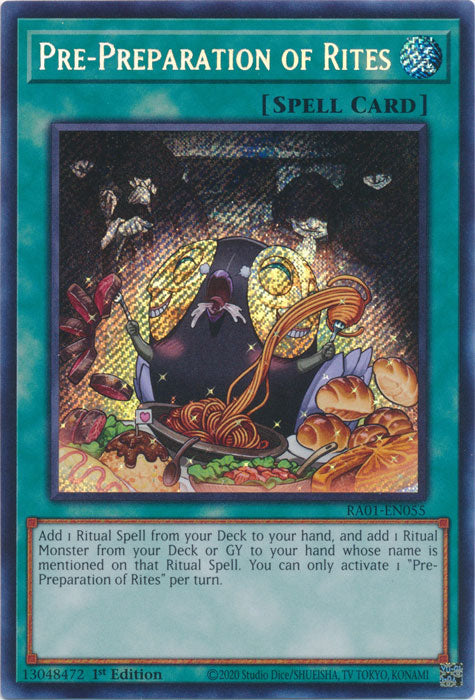 RA01-EN055 - Pre-Preparation of Rites Secret Rare 1st Edition