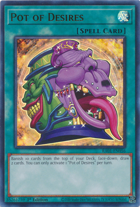 RA01-EN056 - Pot of Desires Ultra Rare 1st Edition