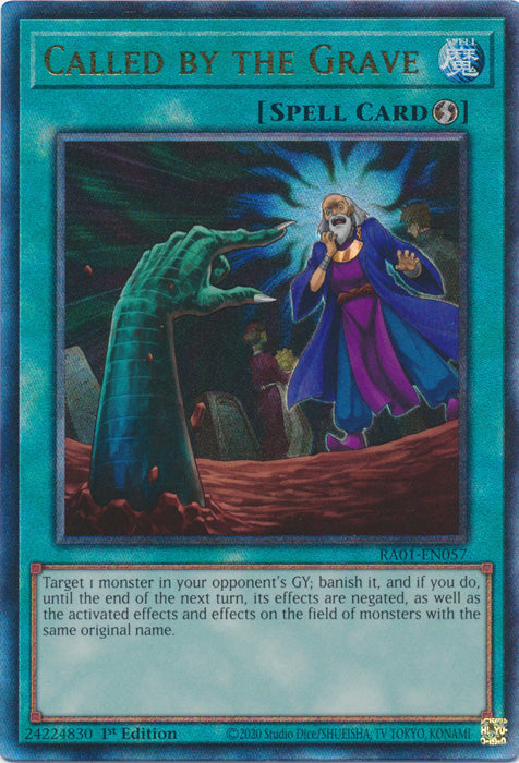[ULTIMATE RARE] Called By The Grave - RA01-EN057 - 1st Edition
