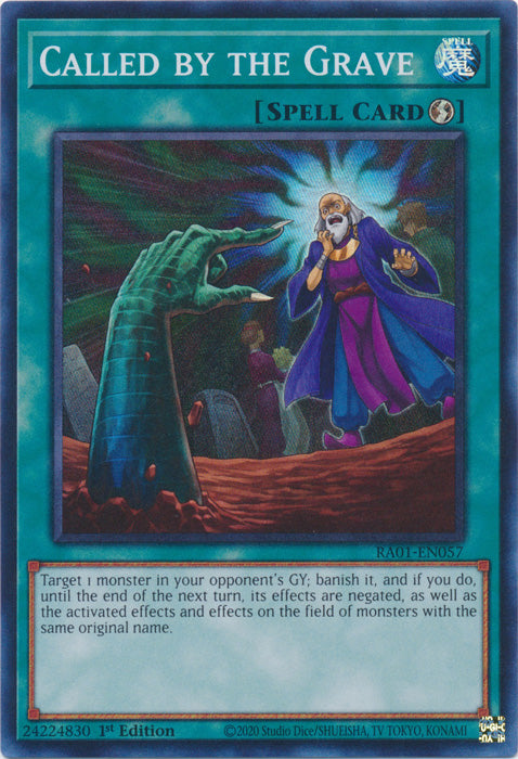 RA01-EN057 - Called by the Grave Super Rare 1st Edition