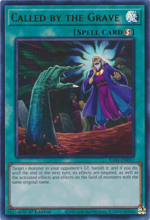 RA01-EN057 - Called by the Grave Ultra Rare 1st Edition