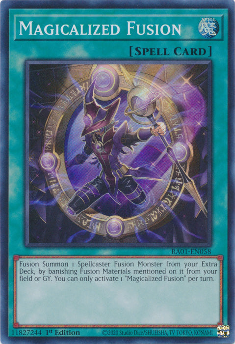RA01-EN058 - Magicalized Fusion Super Rare 1st Edition