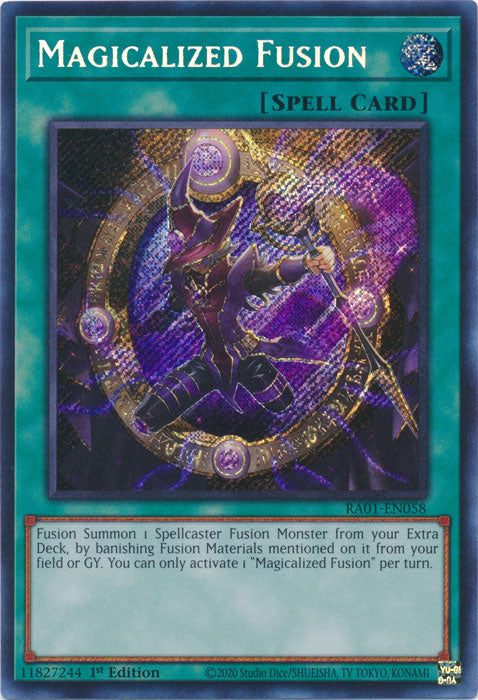 RA01-EN058 - Magicalized Fusion Secret Rare 1st Edition