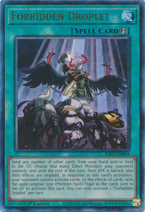 [ULTIMATE RARE] Forbidden Droplet - RA01-EN064 - 1st Edition