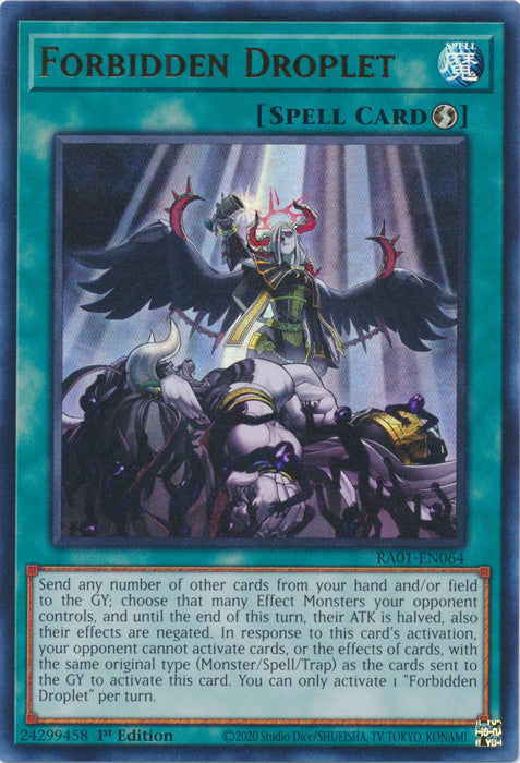 RA01-EN064 - Forbidden Droplet Ultra Rare 1st Edition