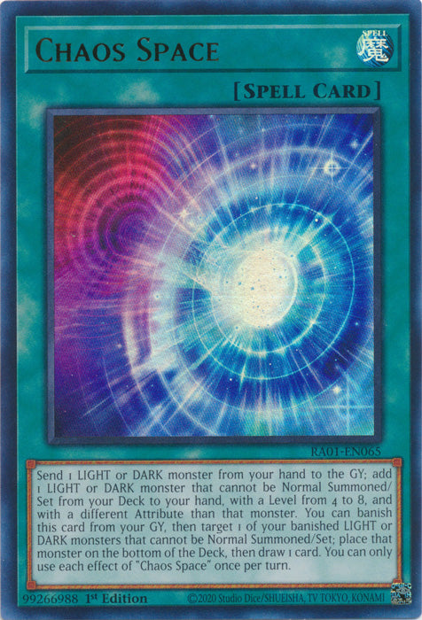 RA01-EN065 - Chaos Space Ultra Rare 1st Edition
