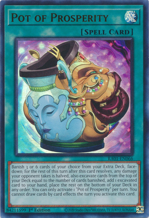 RA01-EN066 - Pot of Prosperity Ultra Rare 1st Edition