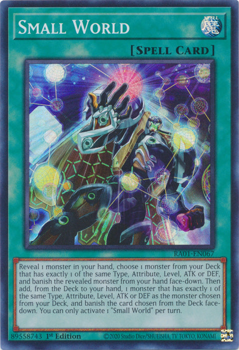 RA01-EN067 - Small World Super Rare 1st Edition