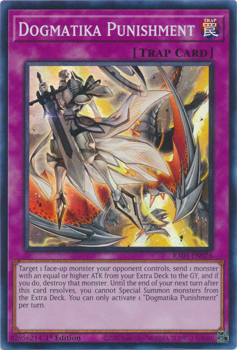 RA01-EN076 - Dogmatika Punishment Super Rare 1st Edition
