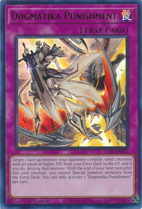 RA01-EN076 - Dogmatika Punishment Ultra Rare 1st Edition